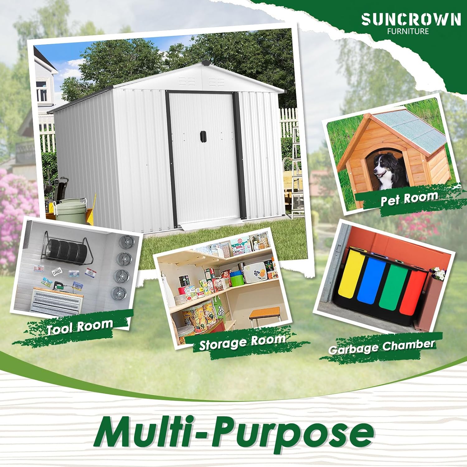 Gardening Tools Storage - Gudang Penyimpanan Luar Ruangan 6X8 FT