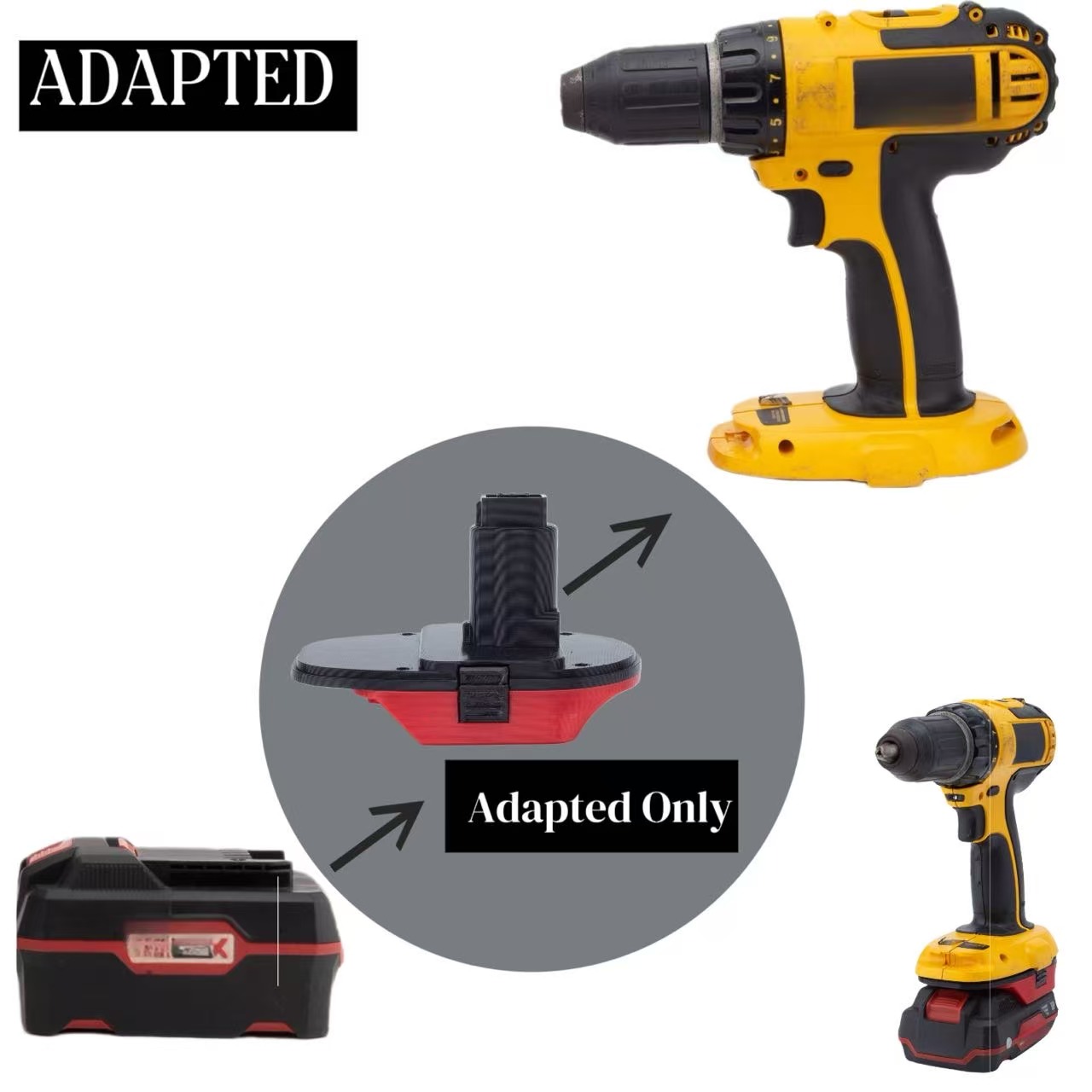 Gardening Tools Lidl - Konverter Adaptor Baterai untuk LIDL Parkside
