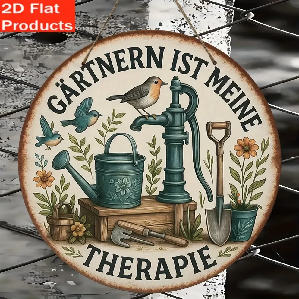 2D Flat: 1 Papan Taman Vintage - Gardening Tools German ulasan dan harga