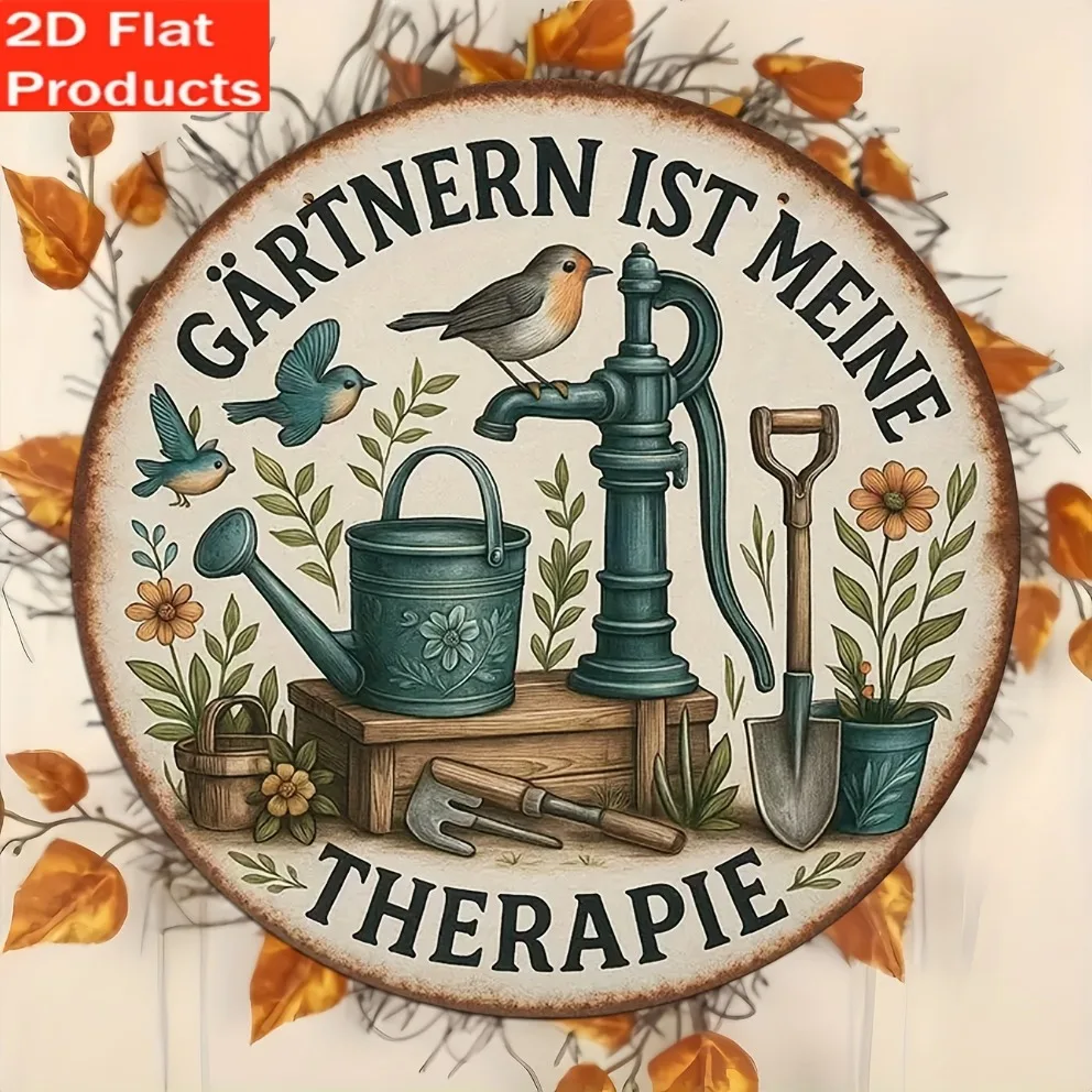 2D Flat: 1 Papan Taman Vintage - Gardening Tools German ulasan dan harga