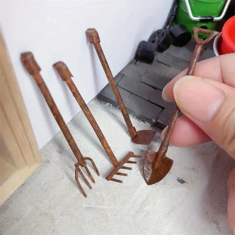 4 Pcs/Pack miniatur alat taman - Gardening Tools Toys ulasan dan harga
