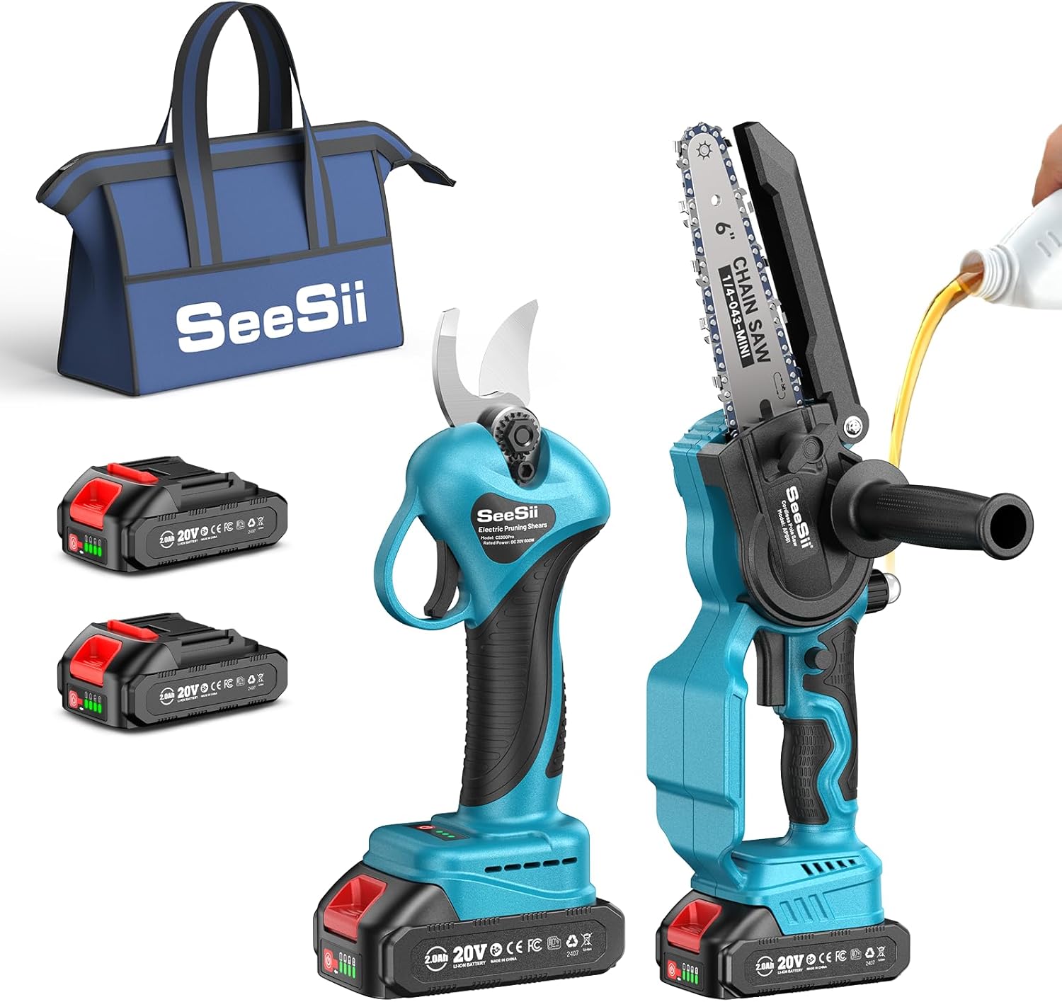 SEESII 2-in-1, Gergaji Listrik - Gardening Tools To Cut Branches ulasan dan harga