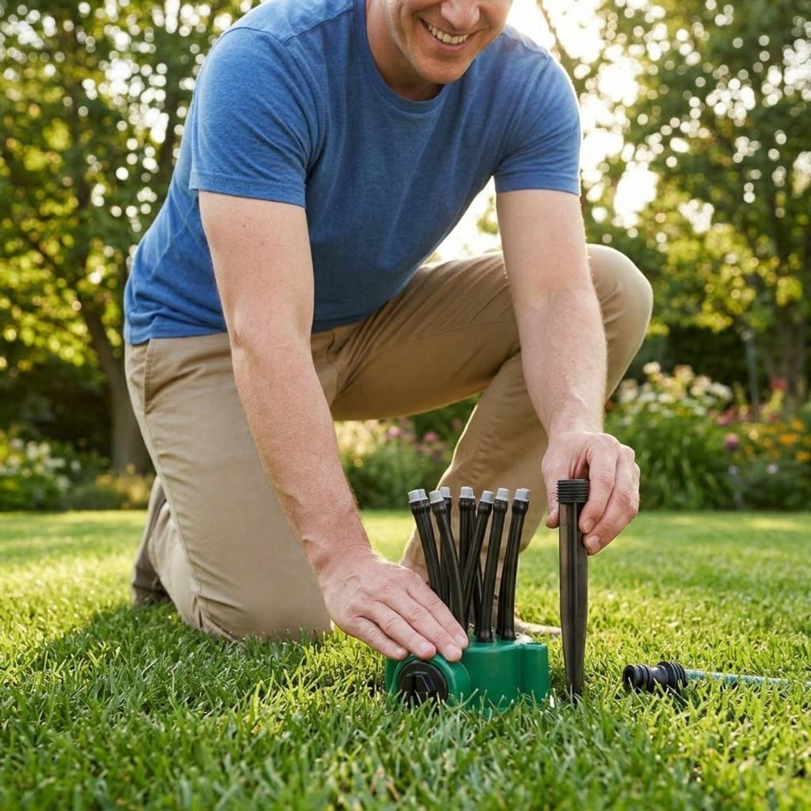 Penyiram 360 Derajat Semprotan - Gardening Yard Tools ulasan dan harga