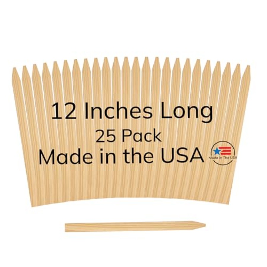 25 Paket Tiang Taman Kayu, Pan - Garden Row Marker ulasan dan harga
