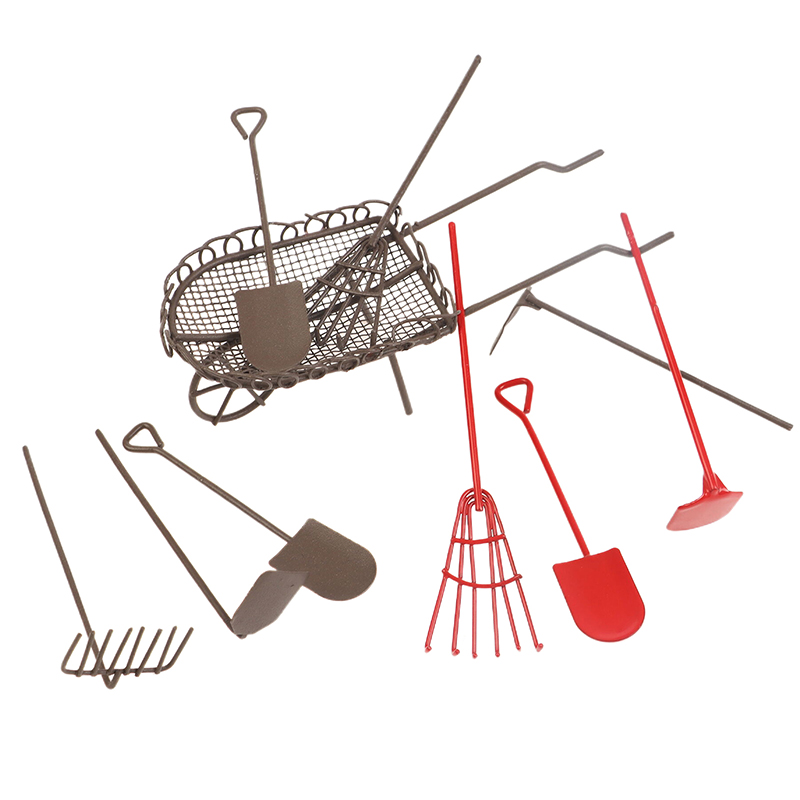 1/12 Kit alat taman simulasi r - Gardening Tools Toys ulasan dan harga