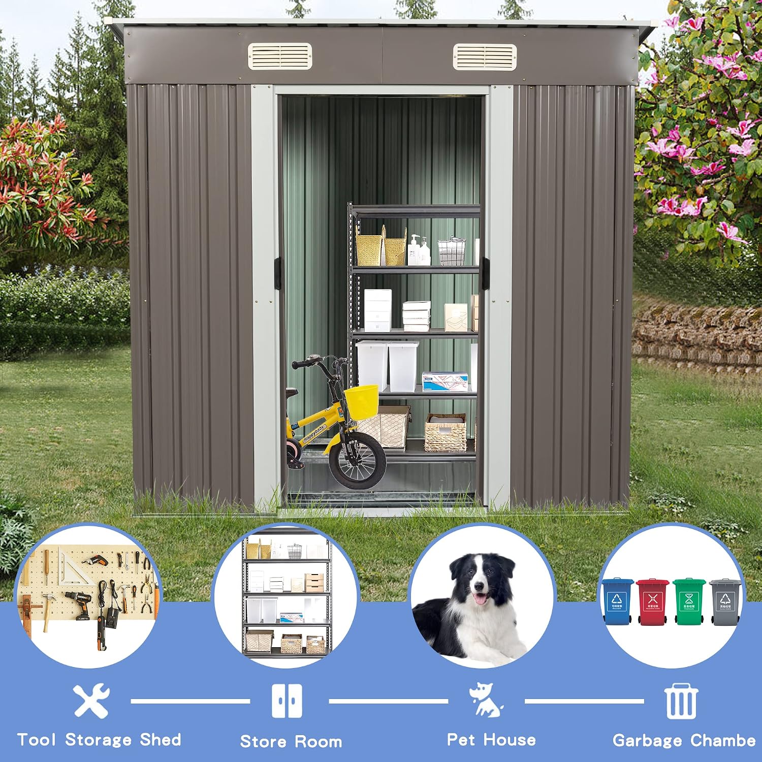 Gudang Penyimpanan Luar Ruanga - Gardening Tools Storage ulasan dan harga