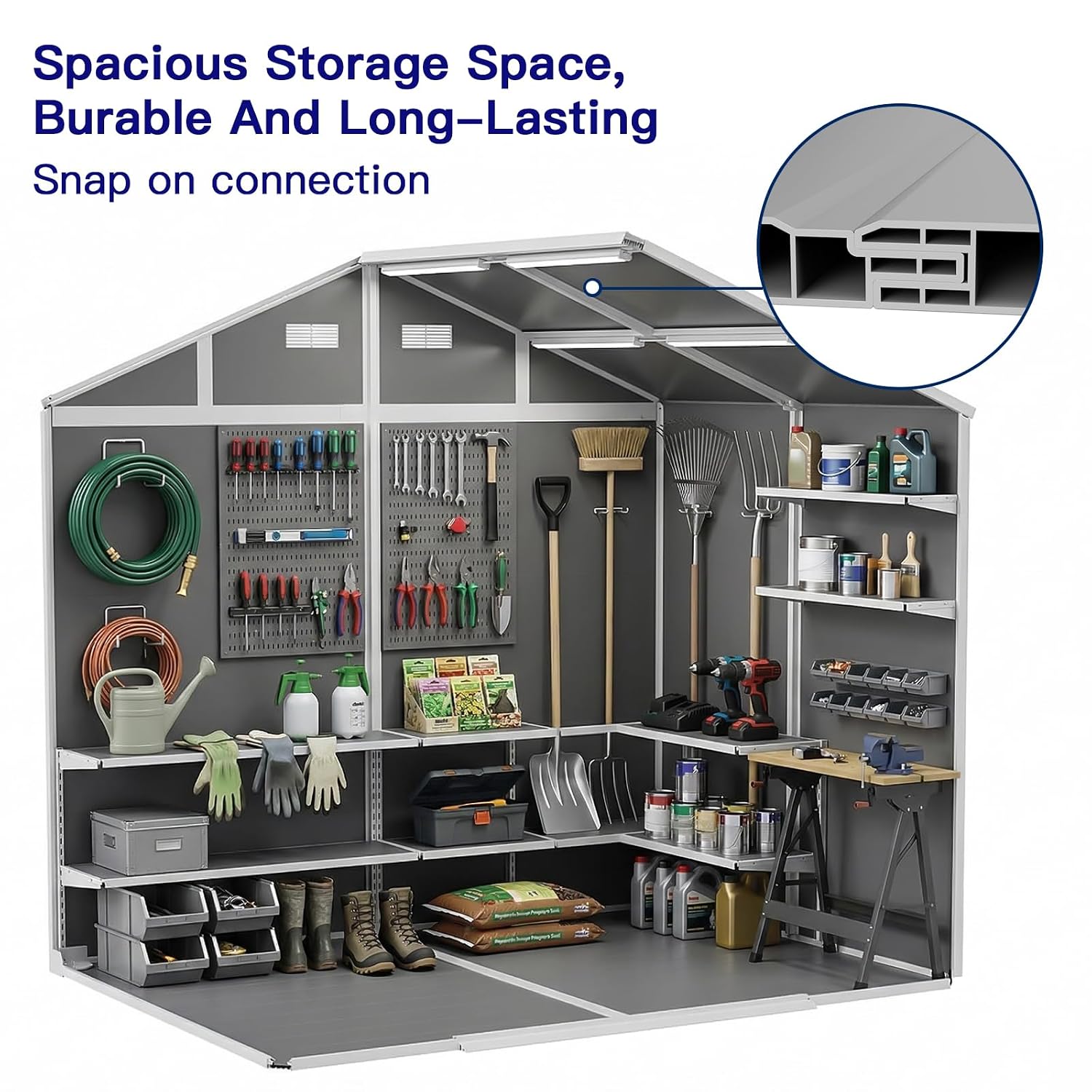 Gudang Penyimpanan Luar Ruanga - Gardening Tools Storage ulasan dan harga