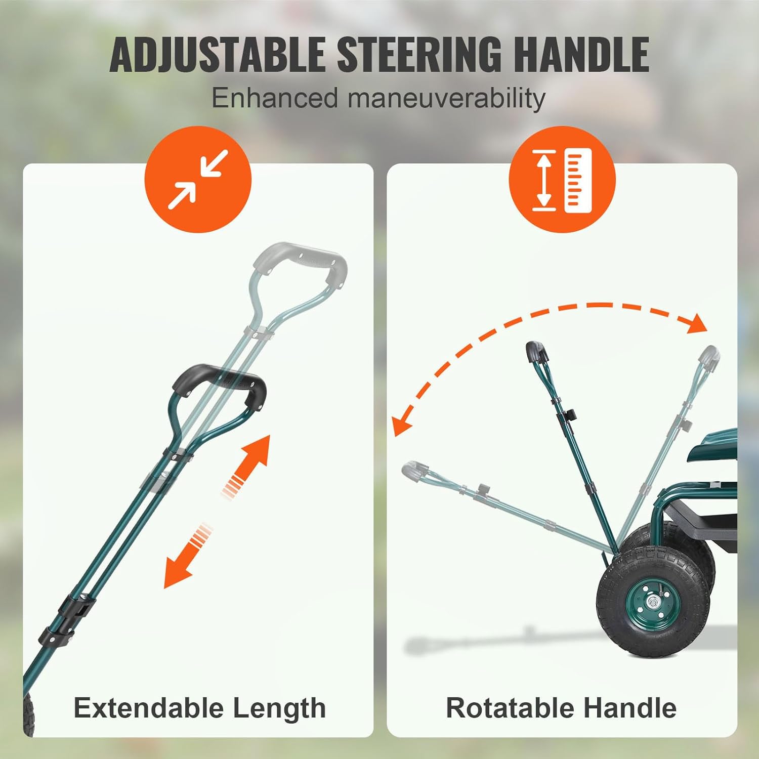 Kursi Kerja Beroda untuk Berke - Gardening Yard Tools ulasan dan harga