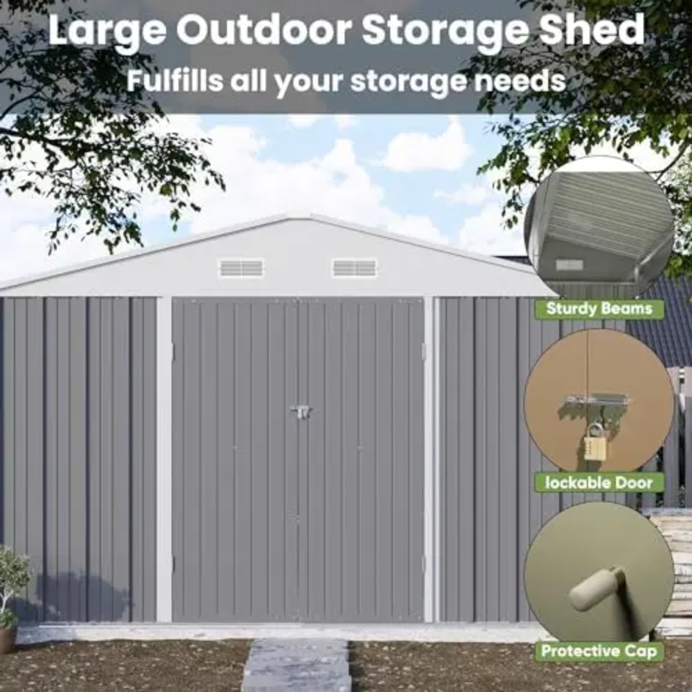 Gudang Penyimpanan Logam 10x10 - Gardening Tools Storage ulasan dan harga