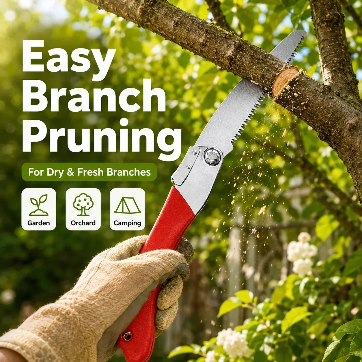 Gergaji Lipat 210mm Baja SK5 d - Gardening Tools To Cut Branches ulasan dan harga