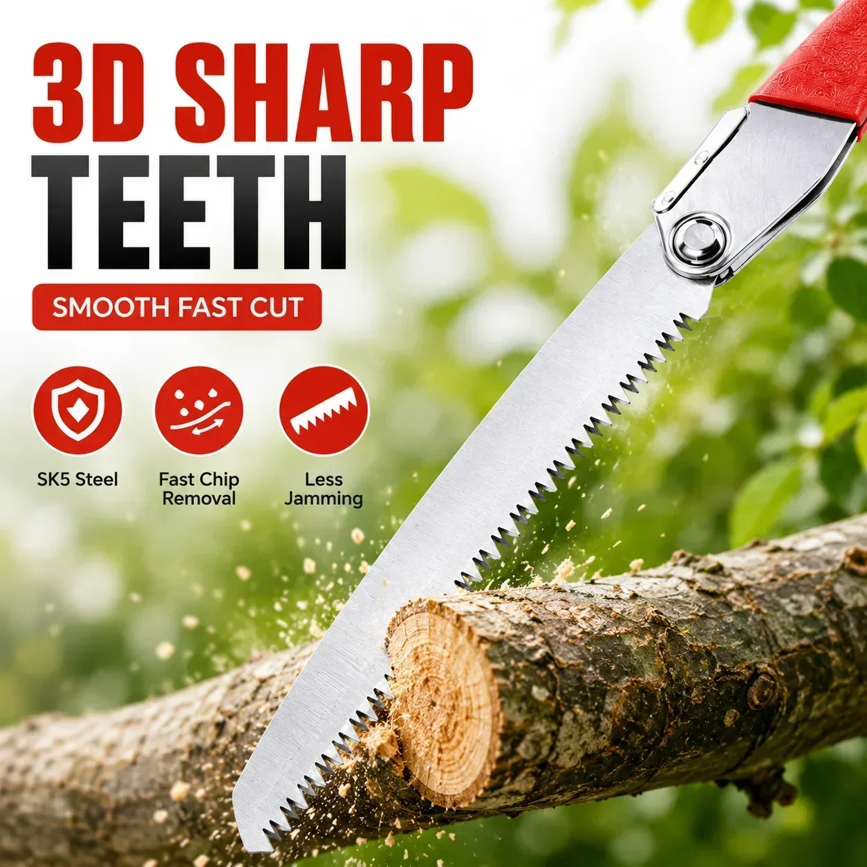 Gergaji Lipat 210mm Baja SK5 d - Gardening Tools To Cut Branches ulasan dan harga